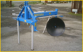 Disks plough with hydraulic shifting
