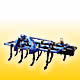 Cultivators with stiff adjustable anchors set on 3 rows with safety bolts