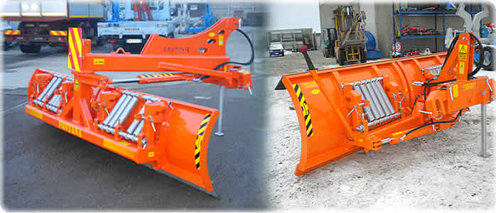 Rear type snow levellers