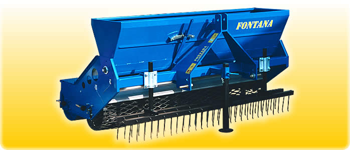 Sowing machine for lawns