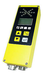 installations automatiques de contrôle laser composées de émetteur, recepteur et control box de commande