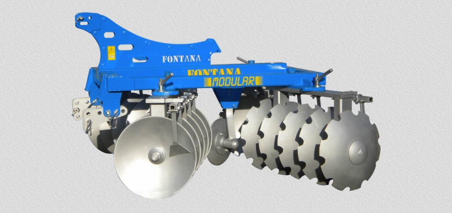 HARROWS SERIES ED P with carried disks in 4 sections